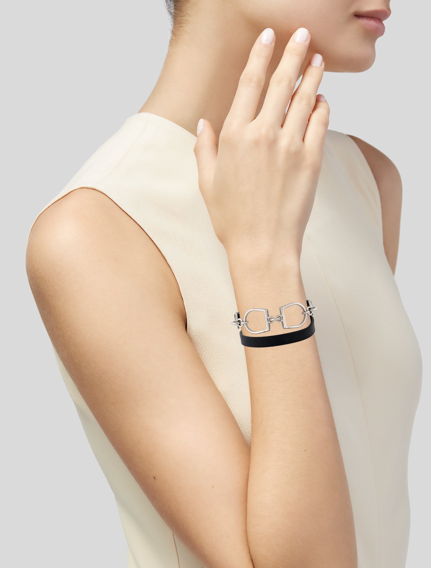 Hermès Leather Etrier Double Tour Wrap Bracelet